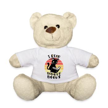 I read banned books Cat - Teddy Bear - white - Front