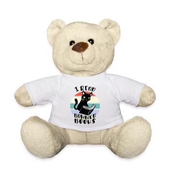 I read banned books Cat - Teddy Bear - white - Front