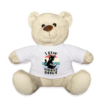 I read banned books Cat - Teddy Bear - white - Front