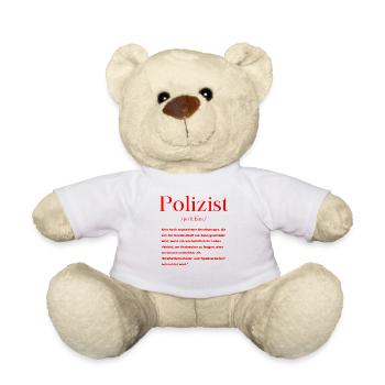 Polizist Definition - Teddy - Weiß - Vorne