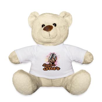 Soyez le centre de l’attention avec notre super - Nounours - blanc - Devant
