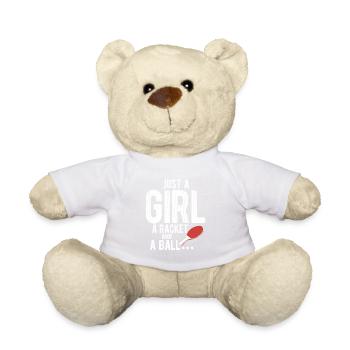 Tischtennisspieler Spruch Für Tischtennis - Teddy - Weiß - Vorne