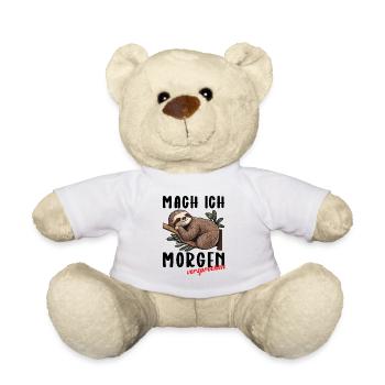 mach ich morgen versprochen - Teddy - Weiß - Vorne