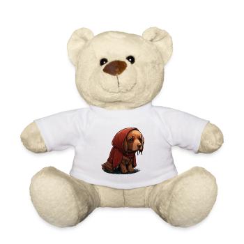 Chien mignon et triste - Nounours - blanc - Devant