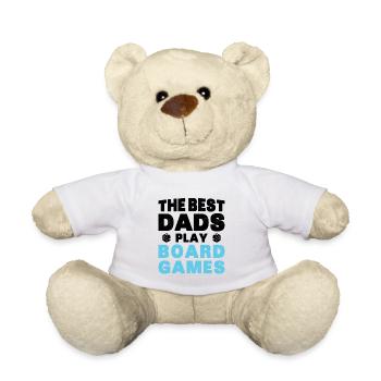Meilleurs Pères Jouent Jeux de Plateau Cadeau - Nounours - blanc - Devant