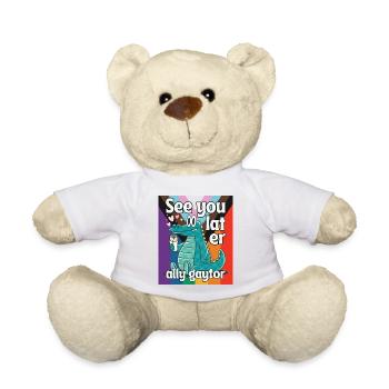 A plus tard allié gaytor jeu de mots - Nounours - blanc - Devant