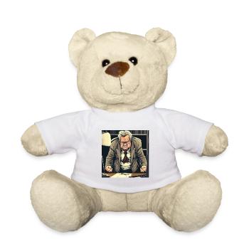 GRUMPY OLD MAN - Teddy Bear - white - Front