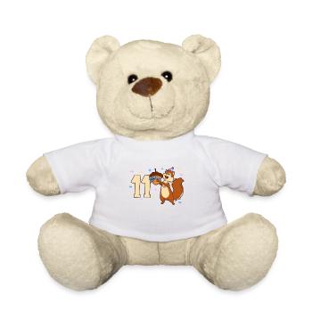 Chipmunk - Anniversaire des enfants 11 ans - Nounours - blanc - Devant