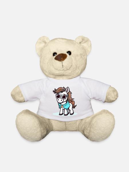 Tim le cheval - Nounours - blanc
