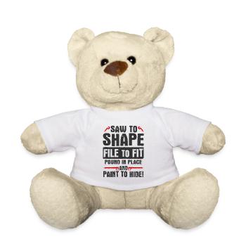 Maschinen-Bediener Maschinenführer Machinist - Teddy - Weiß - Vorne