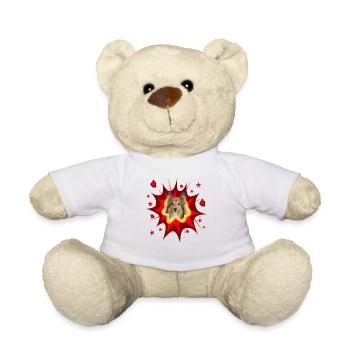 Conception de chien de bande dessinée - Pow - Shetland Sheepdog - Nounours - blanc - Devant