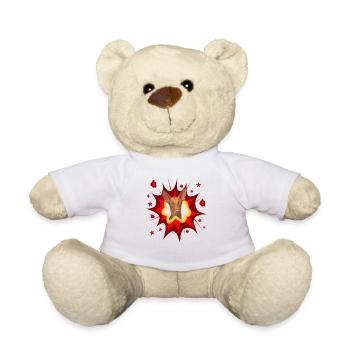 Conception de chien comique - Pow - Pharaoh Dog - Nounours - blanc - Devant