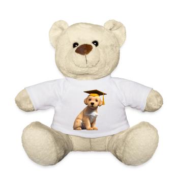 Bachelor's degree Golden Retriever High school diploma - Teddy Bear - white - Front