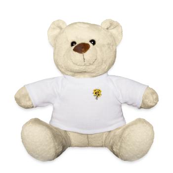 Cool Sunflower Patch Yellow Floral Summer Flowers - Teddy Bear - white - Front