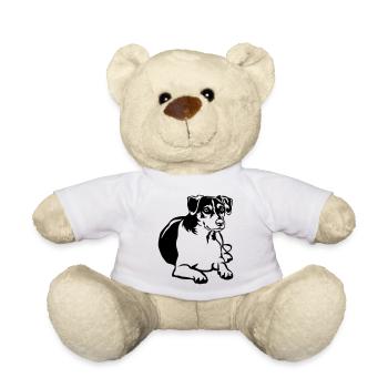 Dansk Svensk Gaardhond - Teddy Bear - white - Front