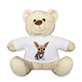 Propriétaire de chien Chihuahua chien Chihuahua chiots - Nounours - blanc - Devant
