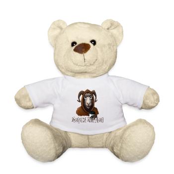 Lustiges Mufflon, Kaffe, Morgenmuffel Spruch - Teddy - Weiß - Vorne