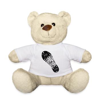 Danseur de claquettes Chaussures de danse à claquettes Instructeur de danse à claquettes - Nounours - blanc - Devant