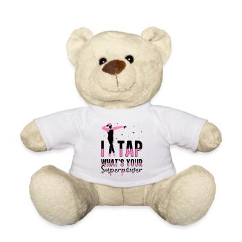 Danseur de claquettes Chaussures de danse à claquettes Instructeur de danse à claquettes - Nounours - blanc - Devant