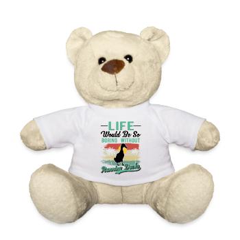 Indian Running Duck Gift Running Duck - Teddy Bear - white - Front