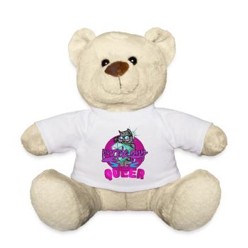 Queer - Chat mignon - Nounours - blanc - Devant