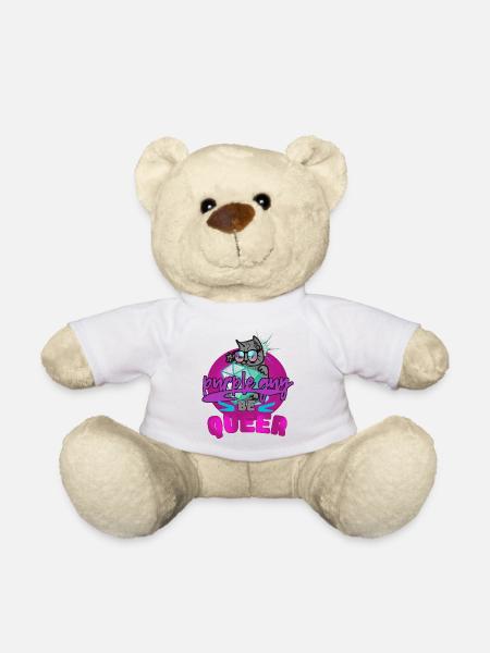 Queer - Chat mignon - Nounours - blanc