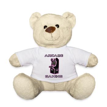 Arcade Gaming Retro Automaten Spiele 80er Gamer - Teddy - Weiß - Vorne