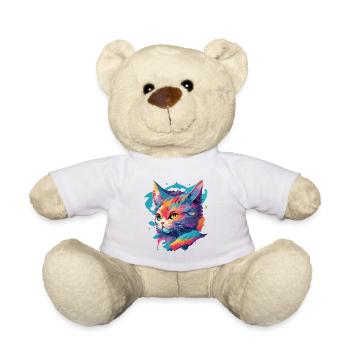Anime Cats Cartoon Chaton Kitten Art Design - Nounours - blanc - Devant