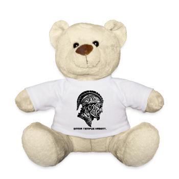 Latein Alles hat seine Zeit: Römischer Soldat Helm - Teddy - Weiß - Vorne
