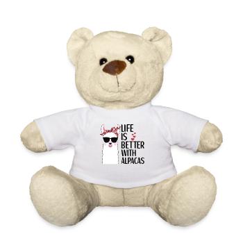 LLama Lover pour enfants Alpaga Gift Girls - Nounours - blanc - Devant