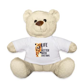 Cheetah Lover Accessoires pour enfants femmes - Nounours - blanc - Devant