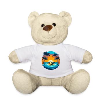Delphin Sunset - Teddy - Weiß - Vorne