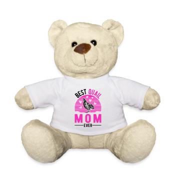 Caille Maman Caille Éleveuse Caille Femme - Nounours - blanc - Devant