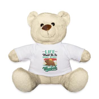 Wombat australien - Nounours - blanc - Devant