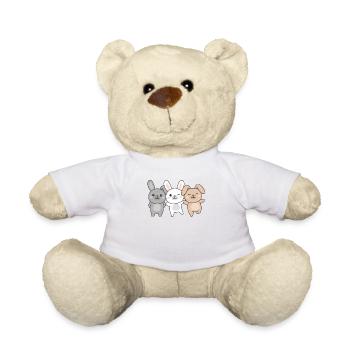 lapin animaux mignons pour enfants lapin manga - Nounours - blanc - Devant