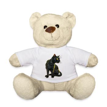 Black Cat Bombay Cat Outfit pour - Nounours - blanc - Devant