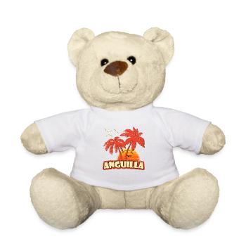 Anguilla Vintage-Sonnenuntergang - Teddy - Weiß - Vorne