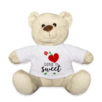 L’amour est doux, Herz - Nounours - blanc - Devant