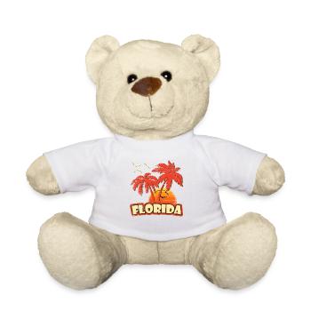 Florida Vintage Sunset - Nounours - blanc - Devant