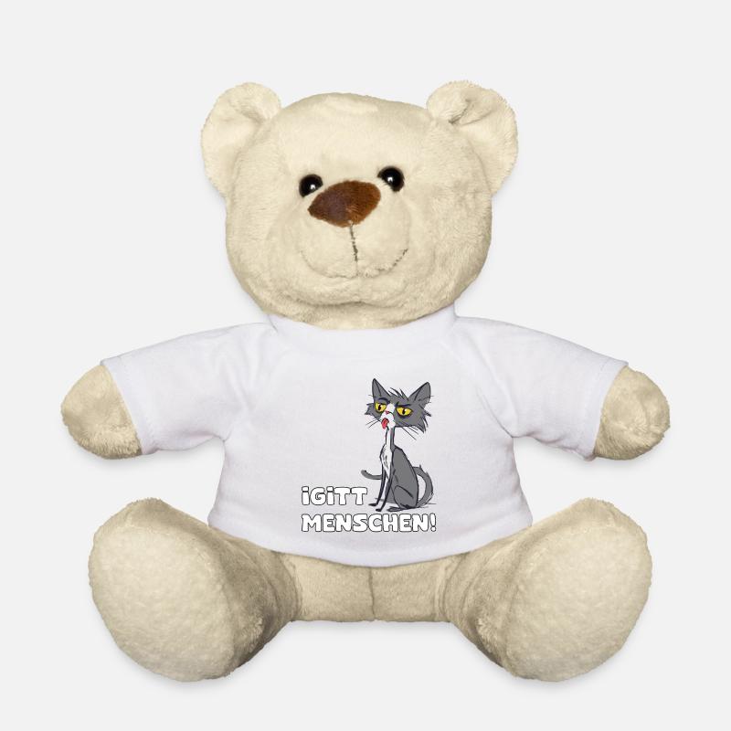 Igitt Menschen, Katze - Teddy - Weiß