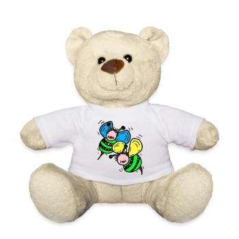 Abeilles - Nounours - blanc - Devant