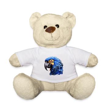 Hyacinth Macaw - Teddy Bear - white - Front