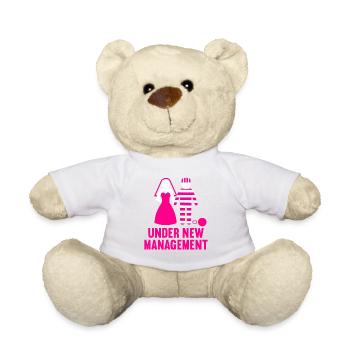 Junggesellenabschied Poltern Polterabend JGA - Teddy - Weiß - Vorne
