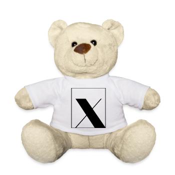 Buchstaben-Alphabet x - Teddy - Weiß - Vorne