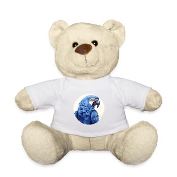 Hyacinth Macaw - Teddy Bear - white - Front