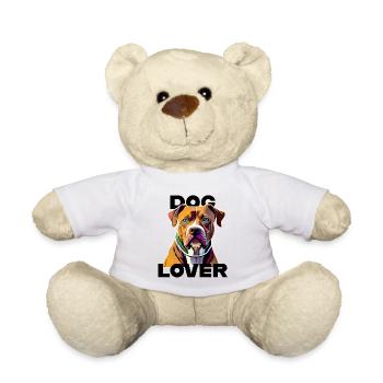 Amant des chiens American Stafford - Nounours - blanc - Devant
