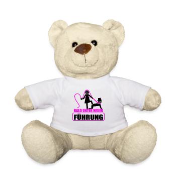 Junggesellenabschied Poltern Polterabend JGA - Teddy - Weiß - Vorne