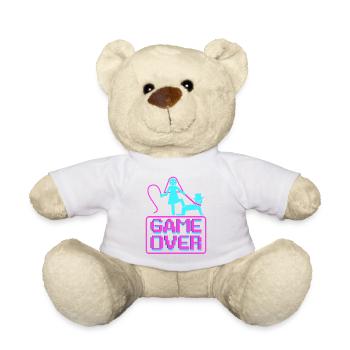 Junggesellenabschied Poltern Polterabend JGA - Teddy - Weiß - Vorne