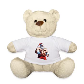 Personal Trainer für Rentiere: Santa Bodybuilder Chr - Teddy - Weiß - Vorne