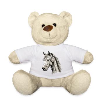 Cork le cheval audiophile - Nounours - blanc - Devant